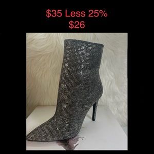 Jessica Simpson Glitter Gabor Ankle Boots